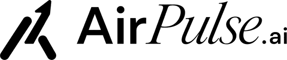 AirPulse wordmark, black on white